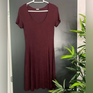 Garage red skater dress